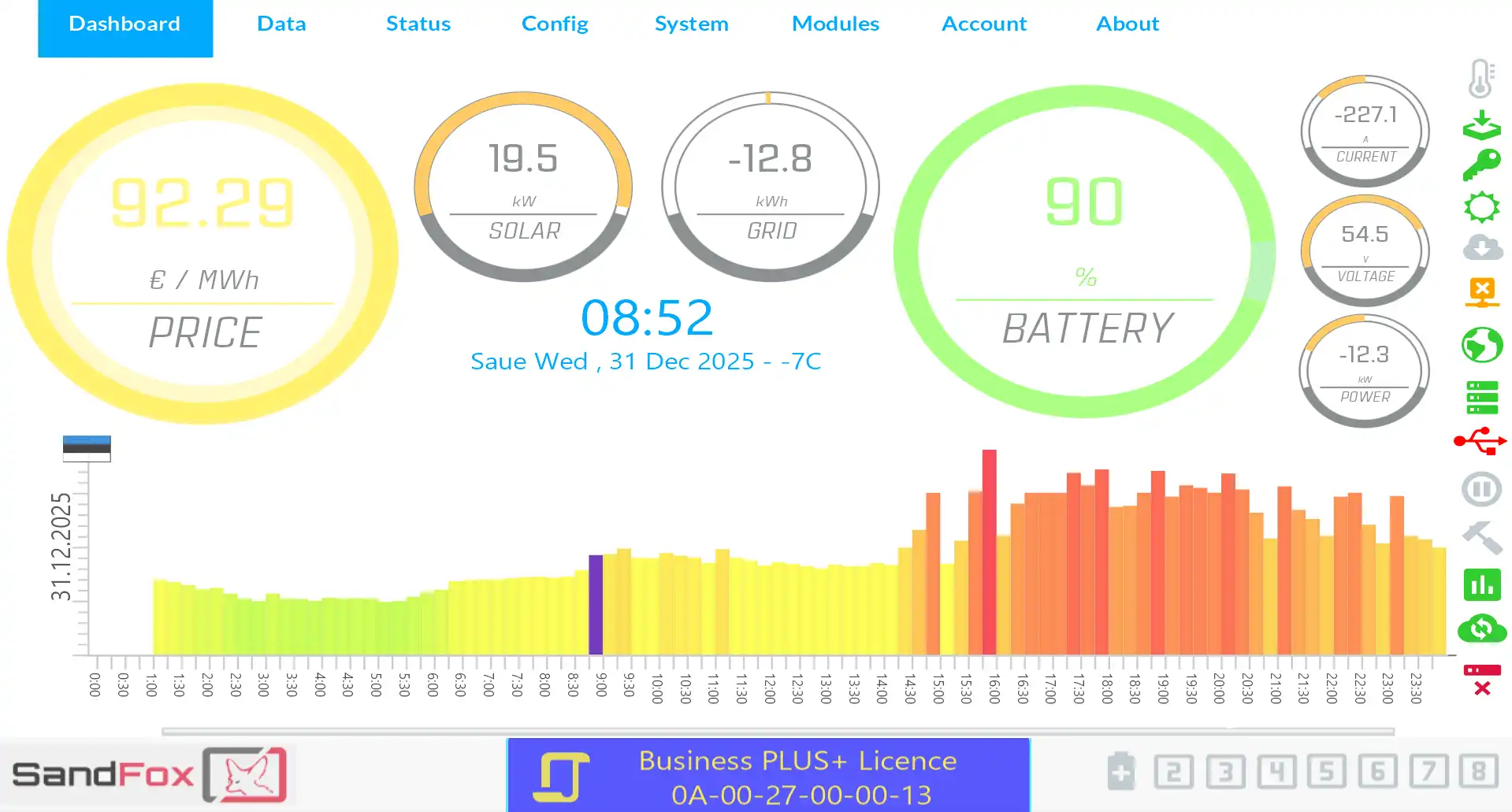 Powernaut tark inverterite ja akude juhtkontroller offgrid ja ongrid süsteemidele ja konteinerlahendustele